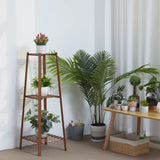 77/97/117cm Tall Bamboo Plant Stand Flower Pot Display