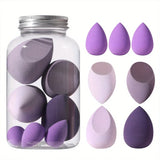 7Pcs Makeup Sponge with Storage Box Foundation Powder