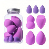 7Pcs Makeup Sponge with Storage Box Foundation Powder