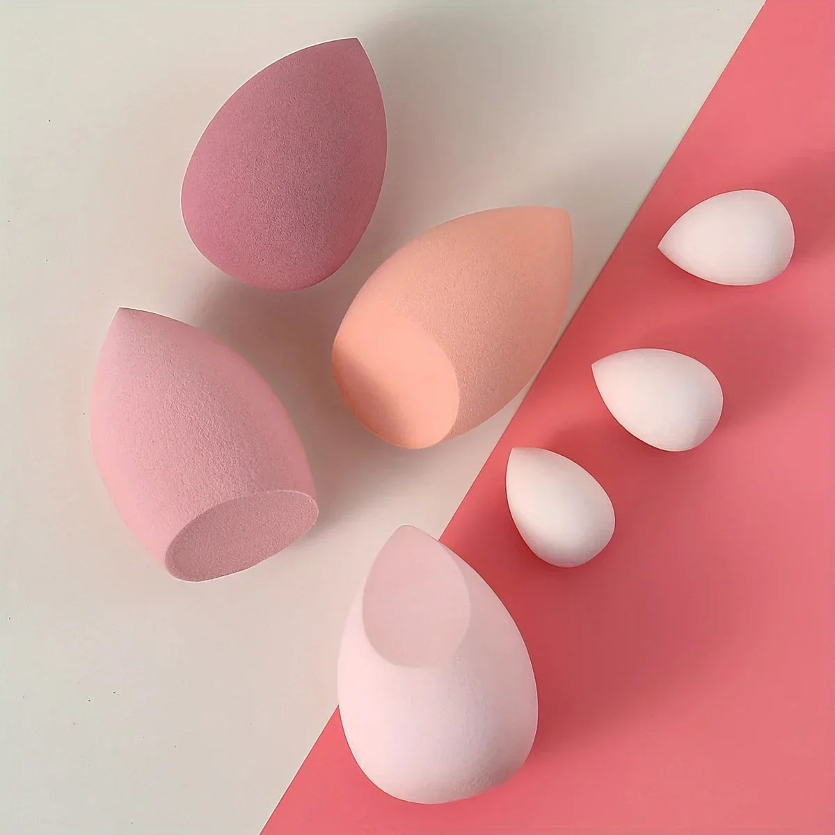 7Pcs Makeup Sponge with Storage Box Foundation Powder