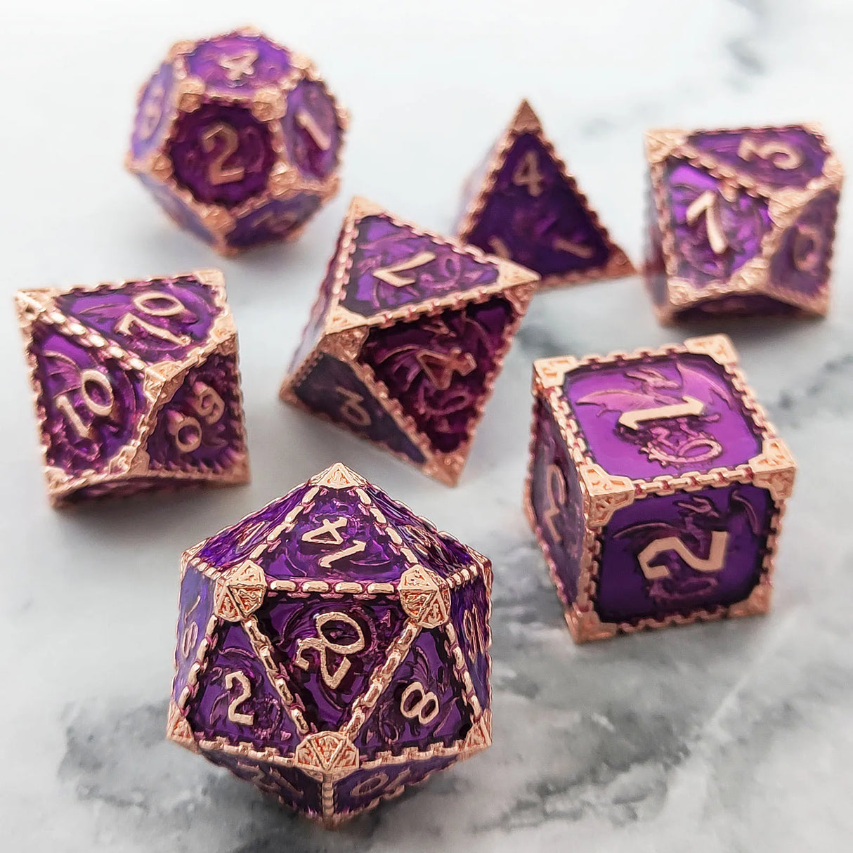 7pcs Dnd Dice Set for TRPG&RPG D&D Dice