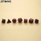 7pcs/set Polyhedral 7-Die Carved Pattern Dice Set D4