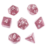 7pcs/set Polyhedral 7-Die Carved Pattern Dice Set D4