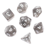 7pcs/set Polyhedral 7-Die Carved Pattern Dice Set D4