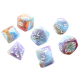 7pcs/set Polyhedral 7-Die Carved Pattern Dice Set D4