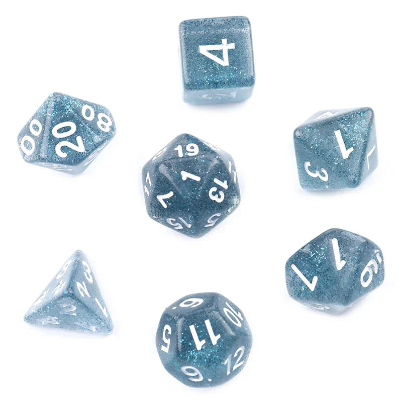 7pcs/set Polyhedral 7-Die Carved Pattern Dice Set D4