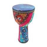 8.5 Inch Beautiful African Djembe Drum Colorful Cloth