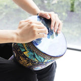 8.5 Inch Beautiful African Djembe Drum Colorful Cloth