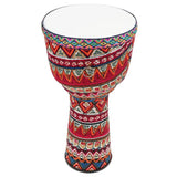 8.5 Inch Beautiful African Djembe Drum Colorful Cloth