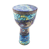 8.5 Inch Beautiful African Djembe Drum Colorful Cloth