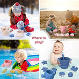 8pcs Beach Toys BPA Free Food-Grade Silicone Fun