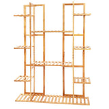 9 Tier Bamboo 17 Potted Plant Stand Rack