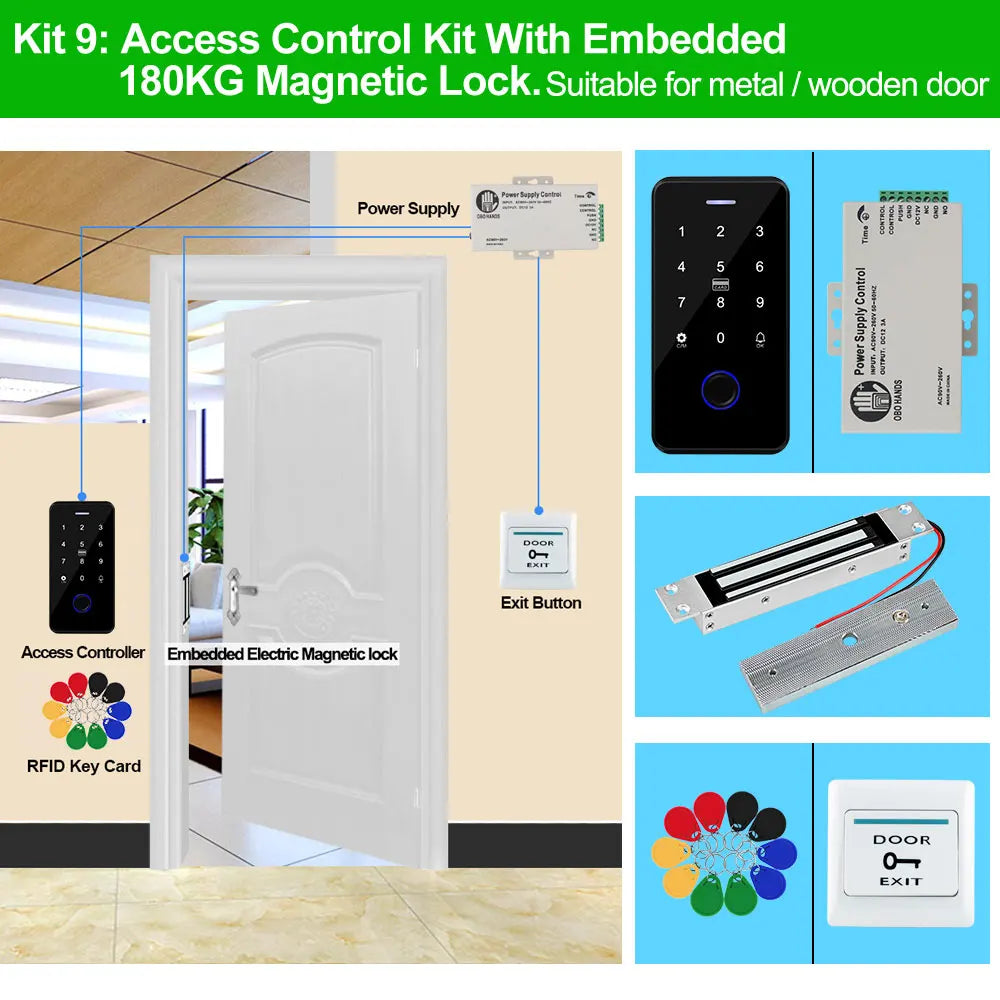 Bluetooth Tuya APP Door Access Control System Kit