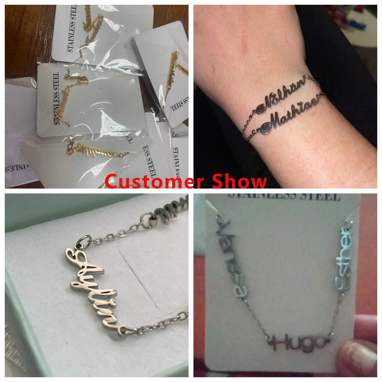 Lemegeton Personalized Bracelet Custom Name Bracelets for Women