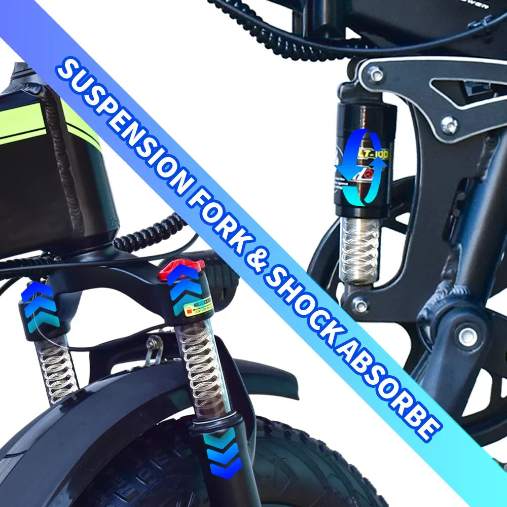 DEEPOWER H20PRO Electric Bicycle 2000W 48V20AH Hydraulic brake