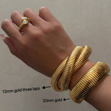 Chic Titanium Steel Gypsy Bracelets Vintage Elastic Gypsygirl