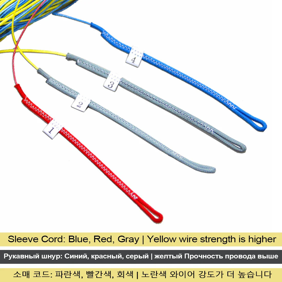 80KG~250KG Kite Flying Line 20m~25m High Strength Abrasion