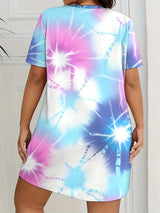 Plus Size Loose Micro Stretch Women's Nightgown 3D