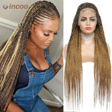 36 Inch Braid Wigs Lace Front Wig Cornrow