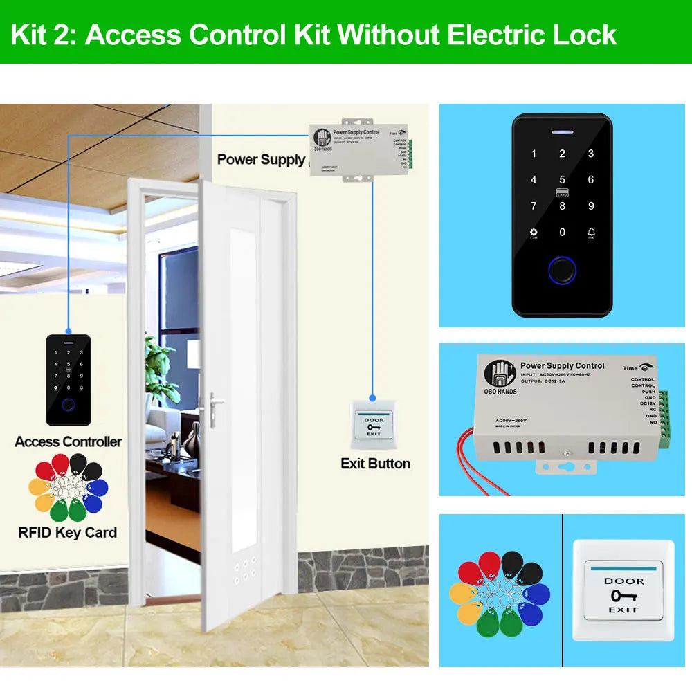 Bluetooth Tuya APP Door Access Control System Kit