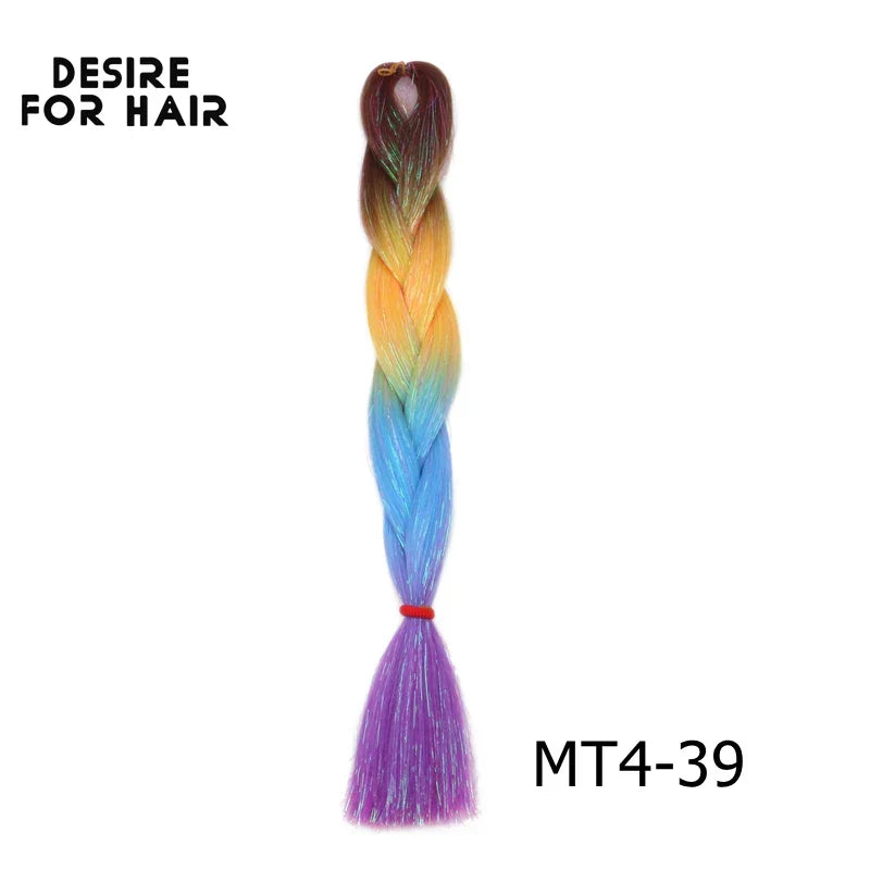 Desire for Hair 5Packs Synthetic Braiding Hair Christmas