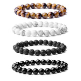 Natural 8mm Gorgeous Semi-Precious Healing Crystal Stretch Bead