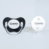 MIYOCAR personalized silver bling pacifier and full silver