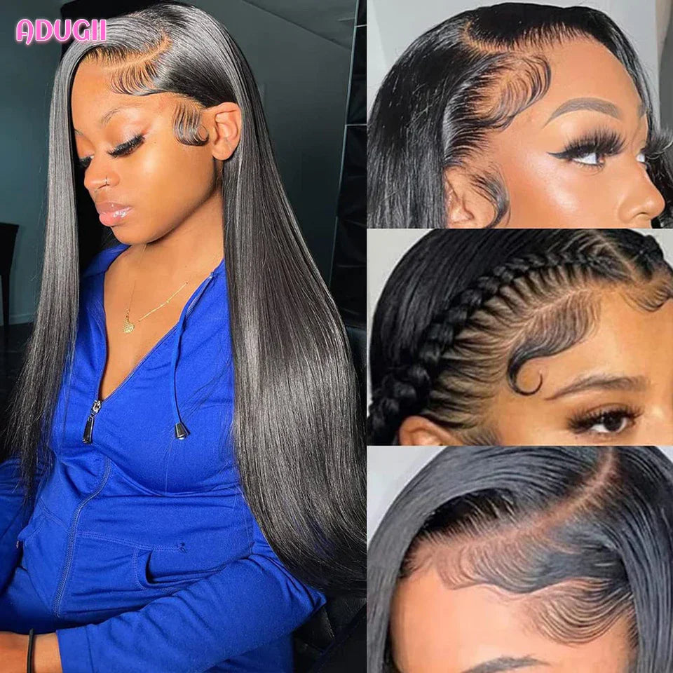 Straight Lace Front Human Hair Wigs 13x4 Hd