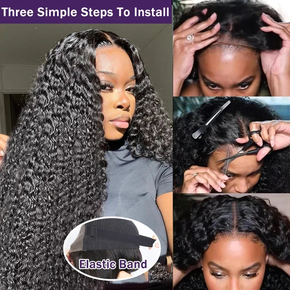 Luvin HD Transparent Deep Wave Frontal Wig 13x4/13x6