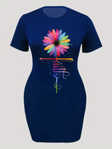 Plus Size Casual Dress, Women's Plus Floral &