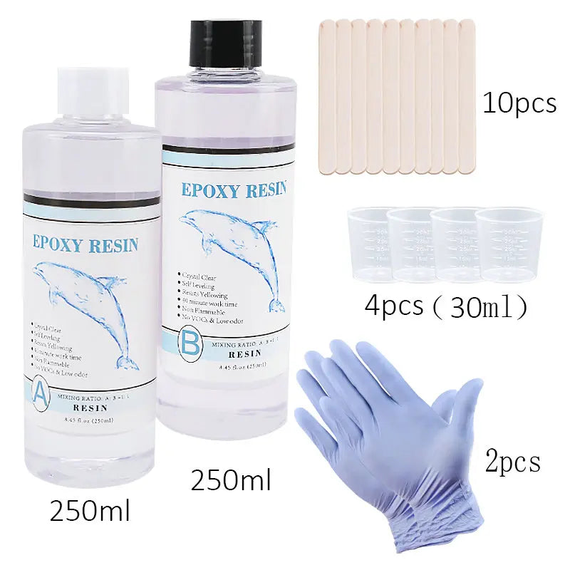 1:1 Clear Epoxy Resin Crystal Clear Art Resin