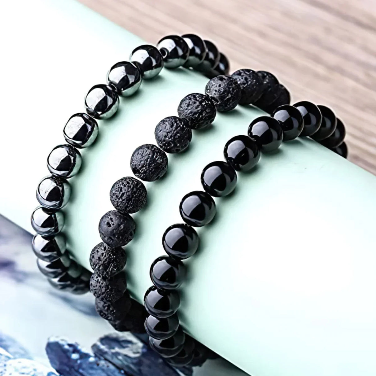 Natural 8mm Gorgeous Semi-Precious Healing Crystal Stretch Bead