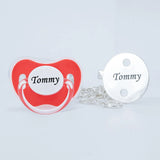 MIYOCAR personalized silver bling pacifier and full silver