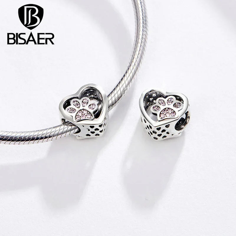 BISAER Alloy Dangle Beads Cup Bulldog Boy Girl