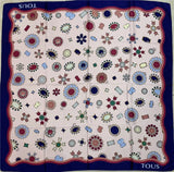 Spanishstyle oversized print handkerchief
