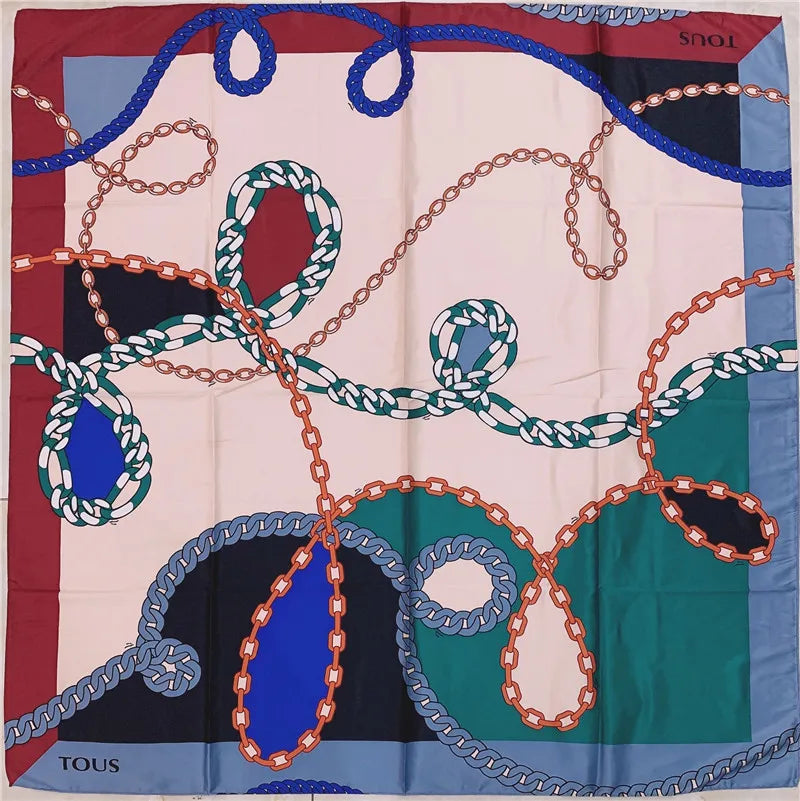 Spanishstyle oversized print handkerchief