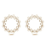 Statement Crystal Hoop Earrings for Women Luxury Jewelry