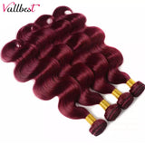 Vallbest 32 Inch 99J Body Wave Bundles With