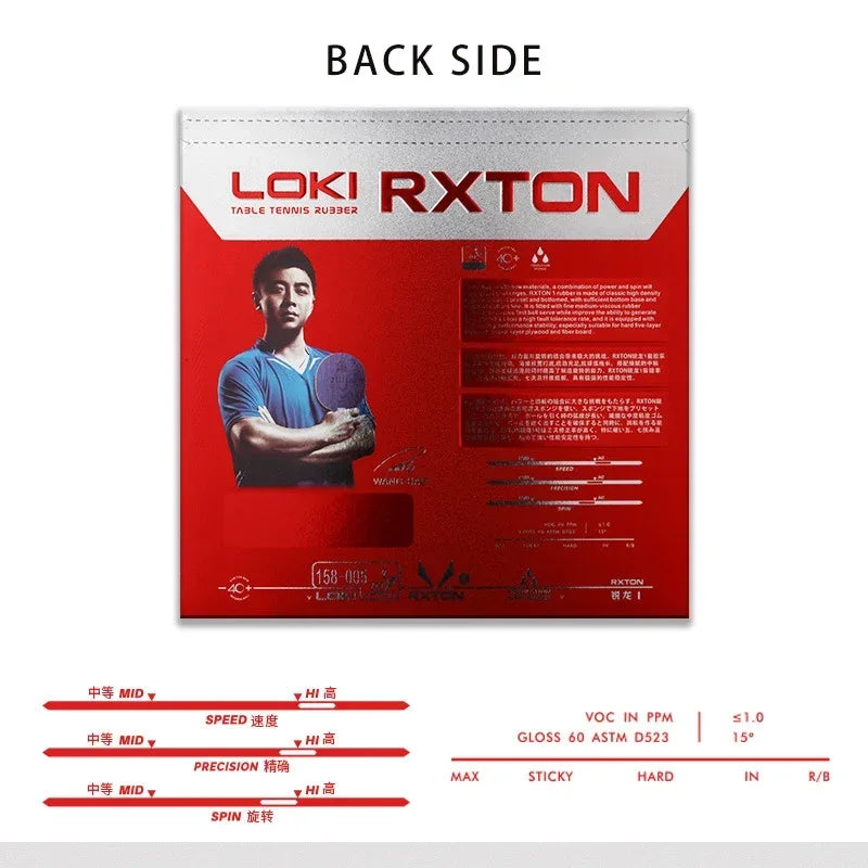 Original LOKI RXTON 1 Table Tennis Rubber RXTON-1