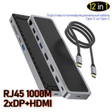 type c hub Dual HD DP 4k 60hz