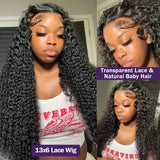 Luvin HD Transparent Deep Wave Frontal Wig 13x4/13x6
