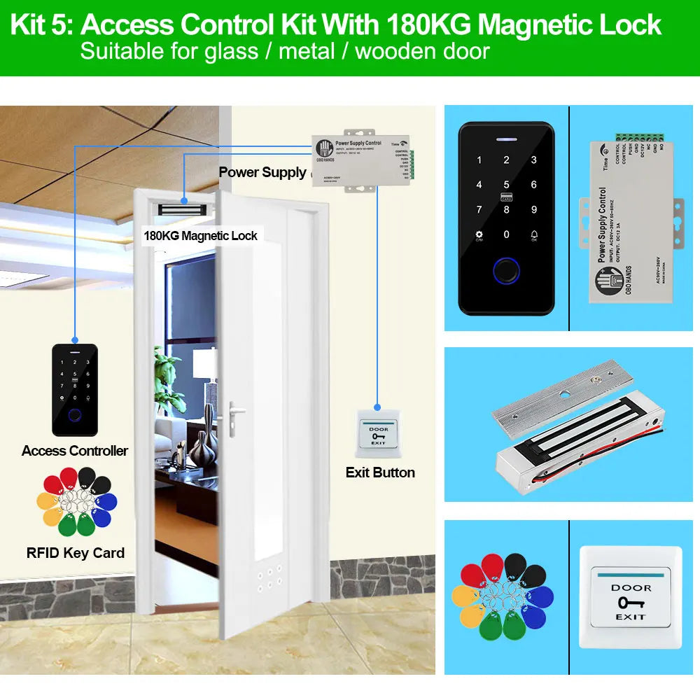 Bluetooth Tuya APP Door Access Control System Kit