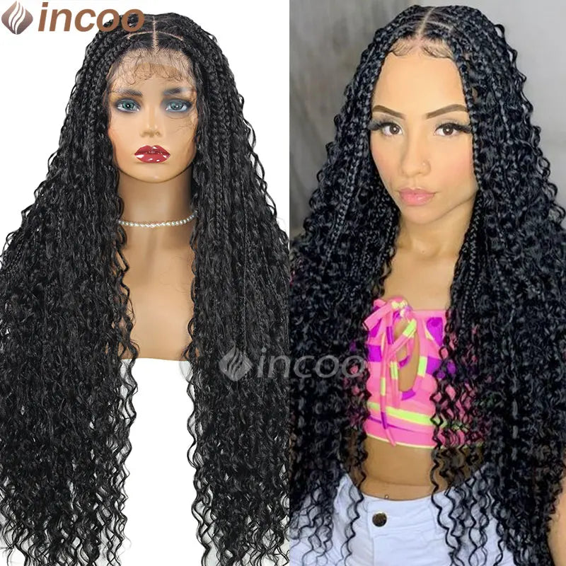 32" Full Double Lace Front Square Knotless Box