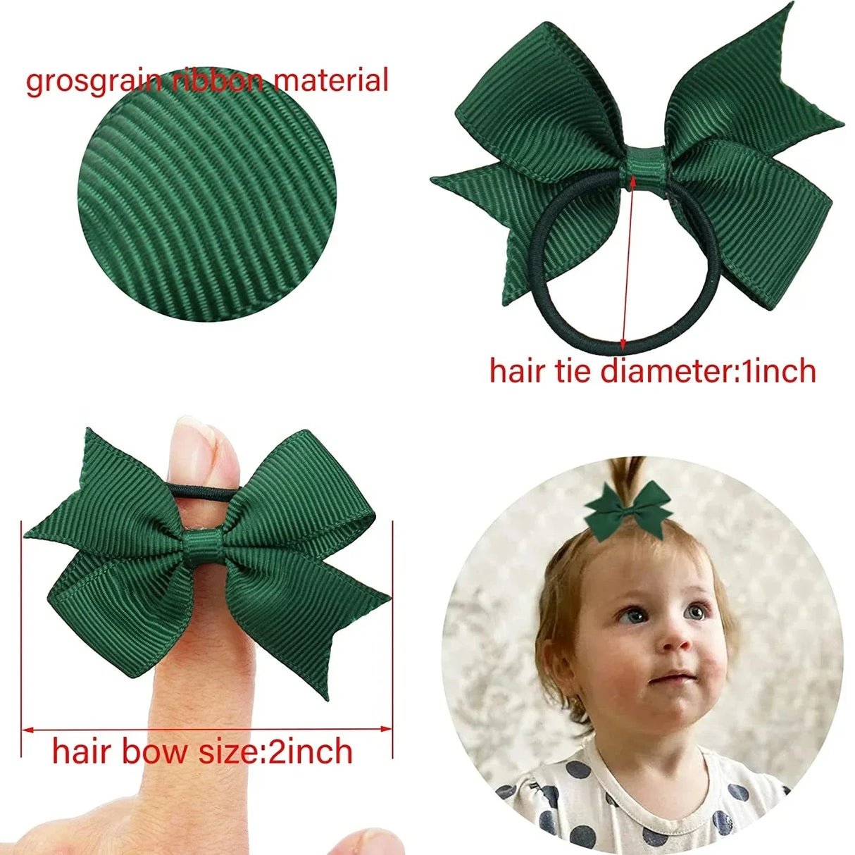 2inch Baby Hair Ties,Toddler Hair Accessories Loose &