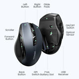 UGREEN Wireless Mouse Bluetooth5.0 Mouse Ergonomic 4000DPI 6