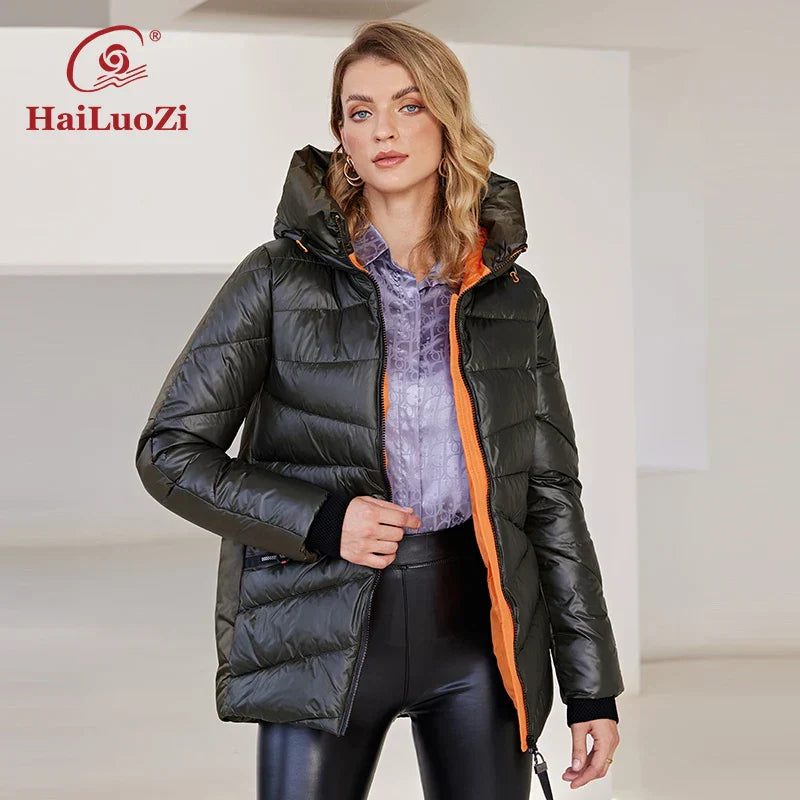 HaiLuoZi 2022 New Winter Women's Jacket Warm and