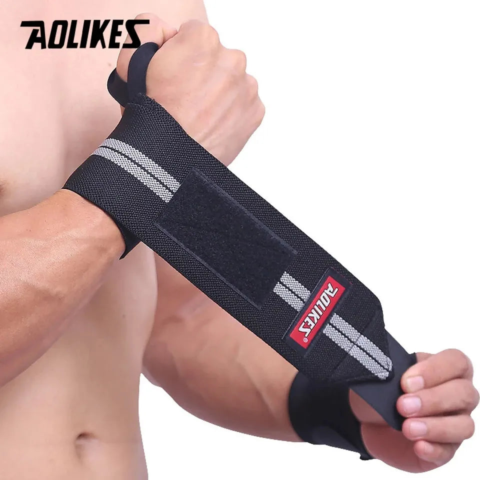 AOLIKES 1 Pair Wristband Wrist Support Weight Lifting