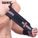 AOLIKES 1 Pair Wristband Wrist Support Weight Lifting