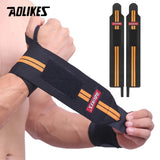 AOLIKES 1 Pair Wristband Wrist Support Weight Lifting