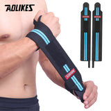 AOLIKES 1 Pair Wristband Wrist Support Weight Lifting
